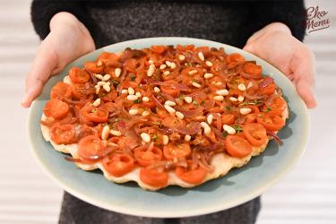 Tarte tatin van cherrytomaatjes 